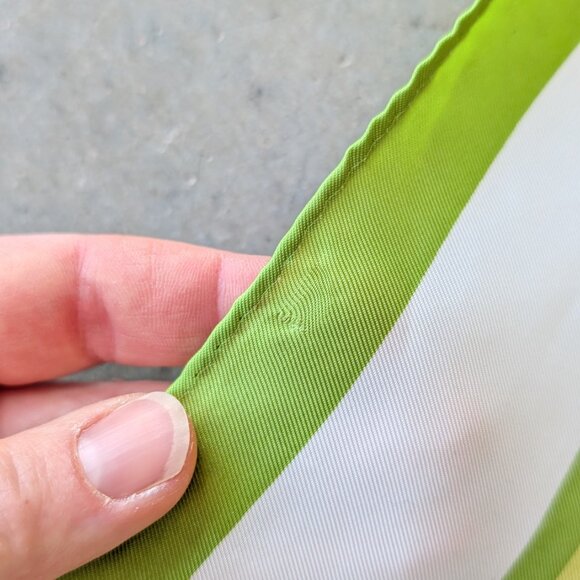 Vintage Avon Yellow Green Pink Oversized Square Scarf - Picture 8 of 9